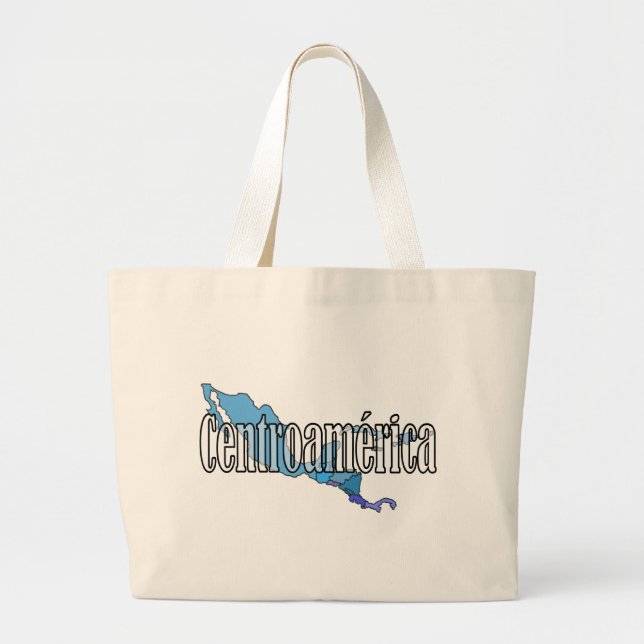 Central America Large Tote Bag (Front)