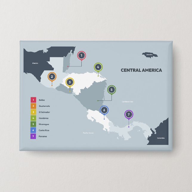 Central America Map (Front)
