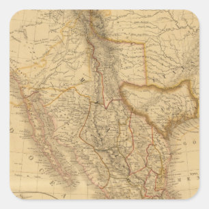 Central America Square Sticker