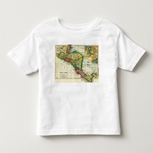 Central AmericaPanoramic MapCentral America Toddler T-Shirt (Front)