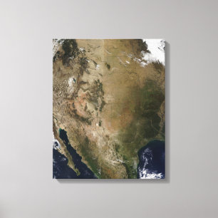 Central and western United States Canvas Print