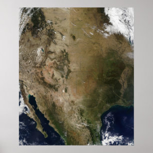 Central and western United States Poster