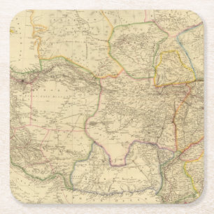 Central Asia 2 Square Paper Coaster