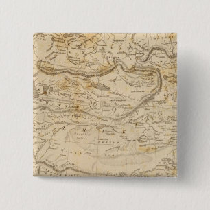 Central Asia Map by Arrowsmith 15 Cm Square Badge