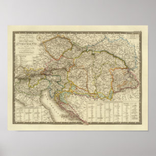 Central Balkan Peninsula Austria Hungary Poster