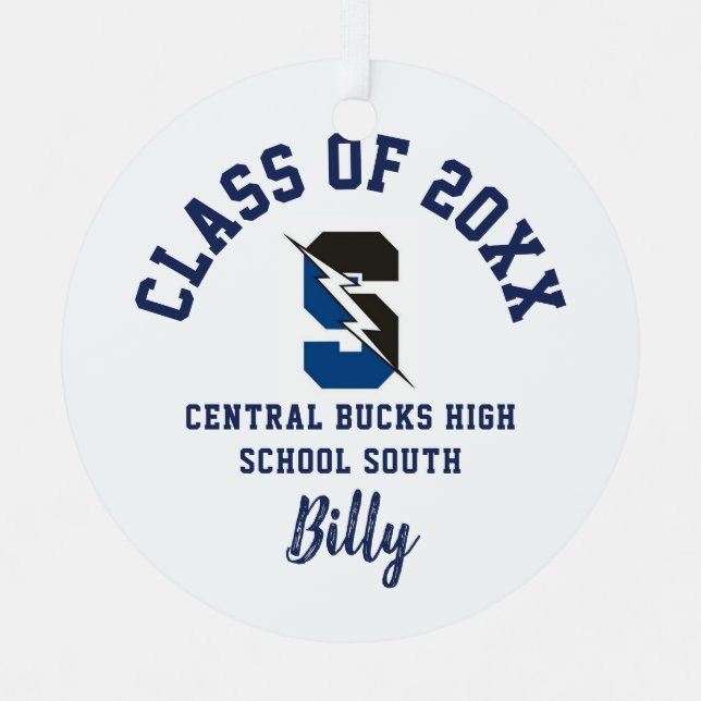 Central Bucks South Ornament Christmas Holiday (Front)