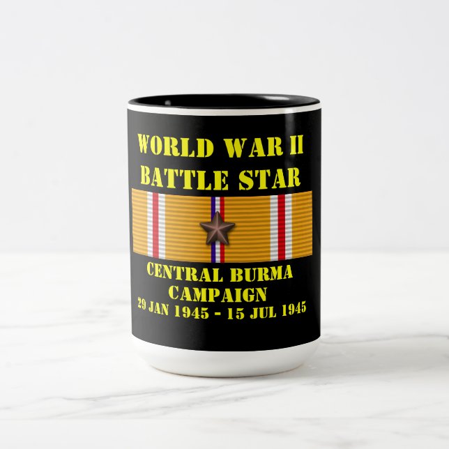 Central Burma Campaign Two-Tone Coffee Mug (Center)