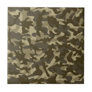 Central Camouflage Ceramic Tile
