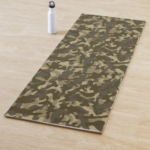 Central Camouflage Tissue Paper Yoga Mat