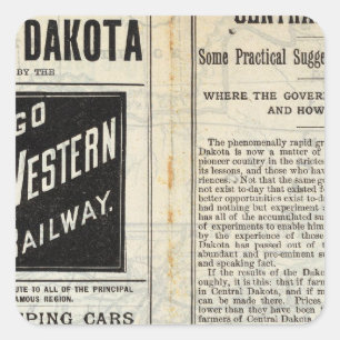 Central Dakota Square Sticker