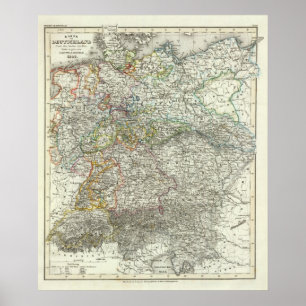 Central Europe, Germany, Poland Poster