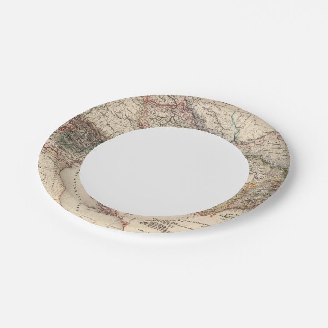 Central Europe Paper Plate (Angled)