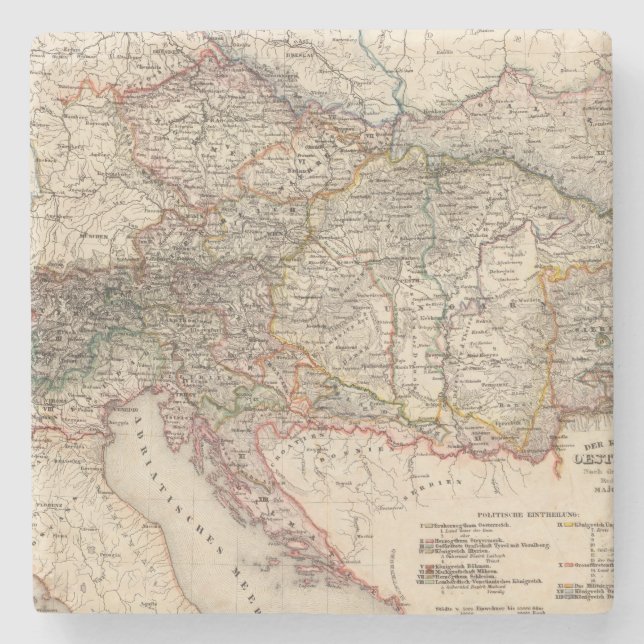 Central Europe Stone Coaster (Front)