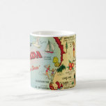 Central Florida Map Mug<br><div class="desc">This fabulous vintage, illustrated map of Florida makes a great mug!
What a great housewarming gift or to stock a beach rental in Florida.</div>