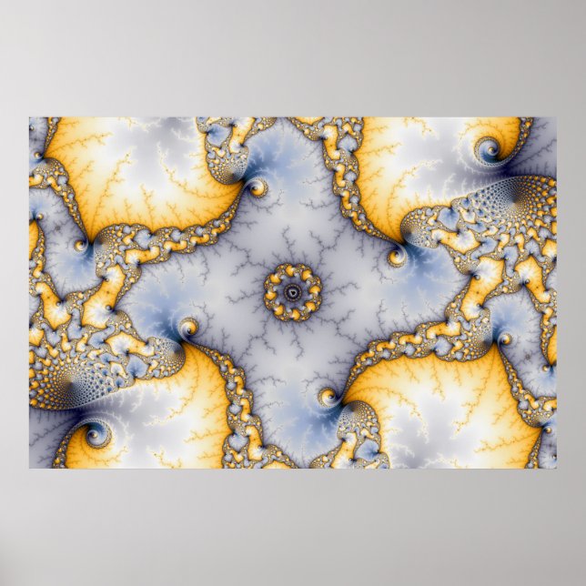 Central - Fractal Art Poster (Front)