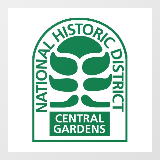 Central Gardens Window Decal (Sheet)