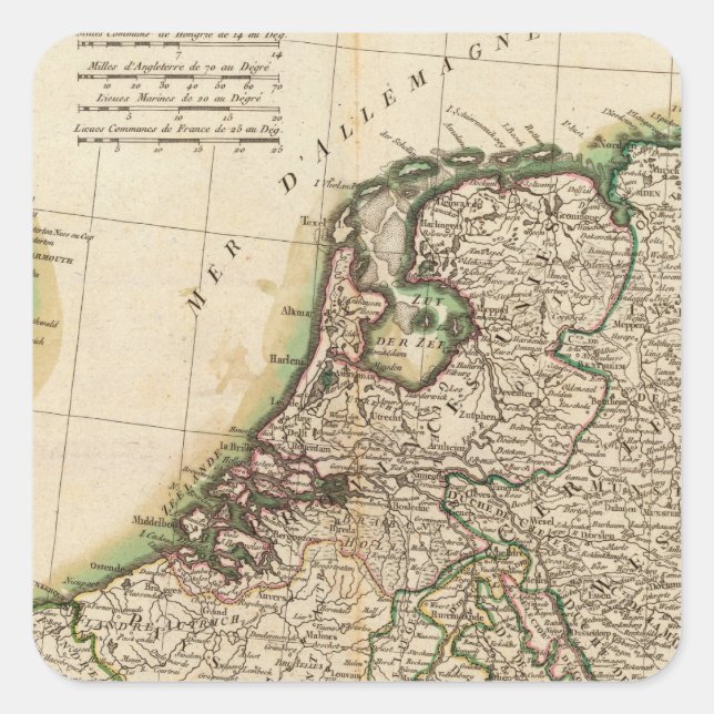 Central Germany 2 Square Sticker (Front)