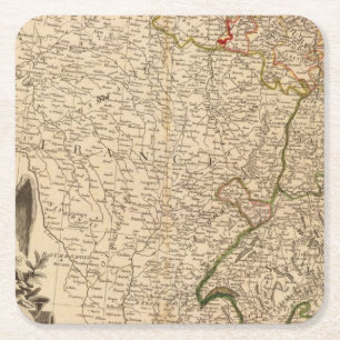 Central Germany 3 Square Paper Coaster