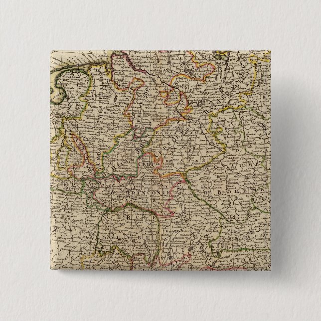Central Germany and Austria 15 Cm Square Badge (Front)