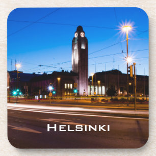 Central Helsinki during Blue Hour Coaster