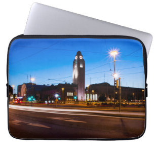 Central Helsinki during Blue Hour Laptop Sleeve