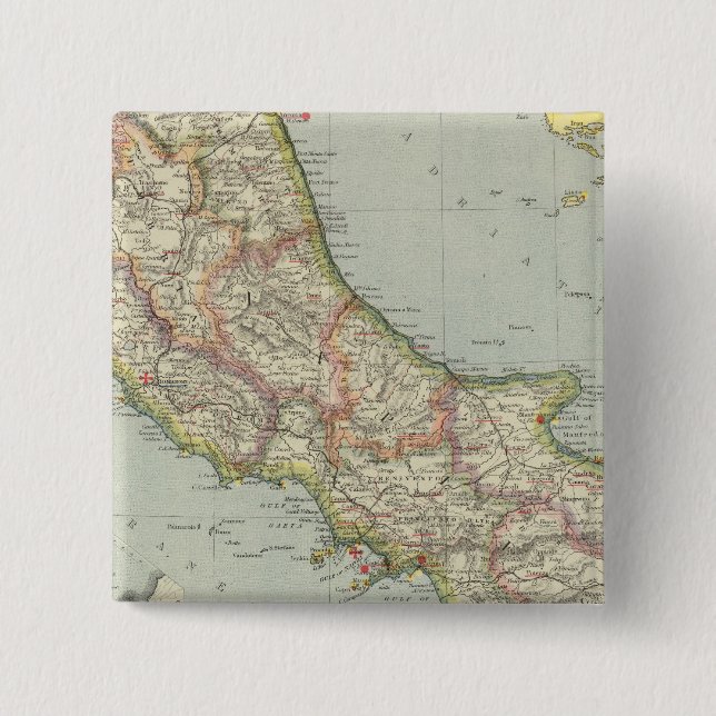 Central Italy 15 Cm Square Badge (Front)