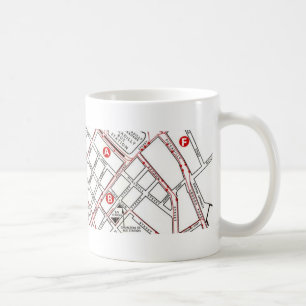 Central Manchester Map Coffee Mug