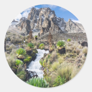 Central Mount Kenya National Park Classic Round Sticker