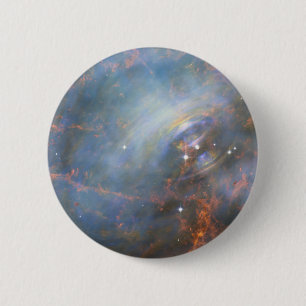 Central Neutron Star In The Crab Nebula. 6 Cm Round Badge