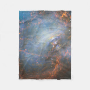 Central Neutron Star In The Crab Nebula. Fleece Blanket