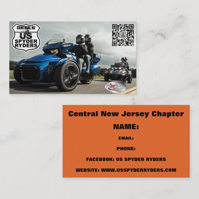 Central New Jersey Chapter - Business Cards 3 (Front/Back)
