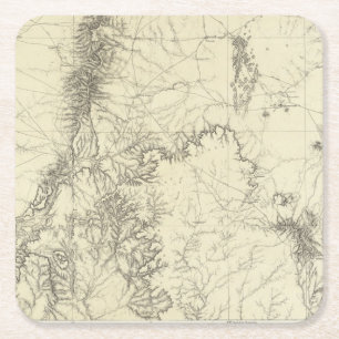 Central New Mexico 2 2 Square Paper Coaster