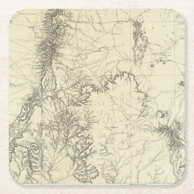 Central New Mexico 2 2 Square Paper Coaster (Front)
