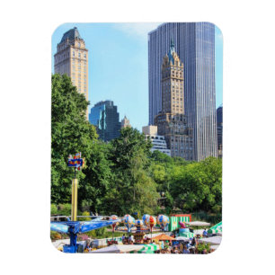 Central Park Amusement Park, Skyscraper backdrop Magnet