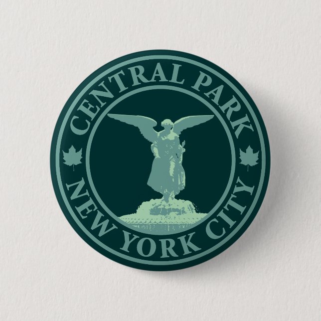 Central Park Angel 6 Cm Round Badge (Front)
