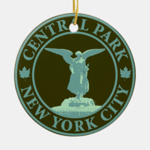 Central Park Angel Ceramic Tree Decoration