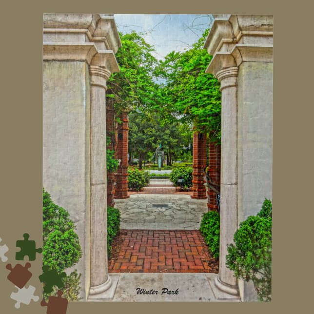 Central Park Architechture Winter Park Florida Jigsaw Puzzle (Creator Uploaded)