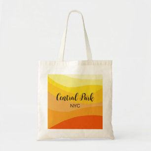 Central Park Autumn Colours New York Custom Text Tote Bag