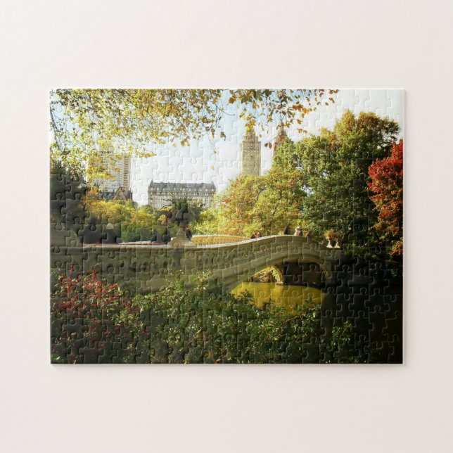 Central Park Autumn Puzzle -  Bow Bridge (Horizontal)