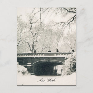 central park bridge postcard