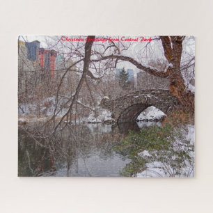 Central Park.Christmas Greetings Jigsaw Puzzle