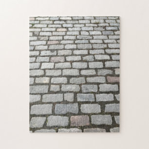 Central Park Cobblestones Stone Pathway NYC Photo Jigsaw Puzzle