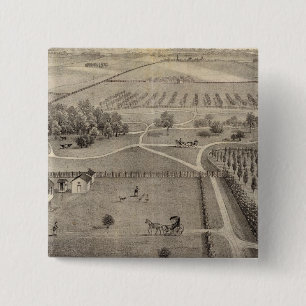 Central Park farm & residence of Geo S Park 15 Cm Square Badge