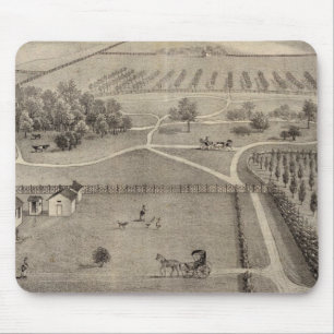 Central Park farm & residence of Geo S Park Mouse Pad