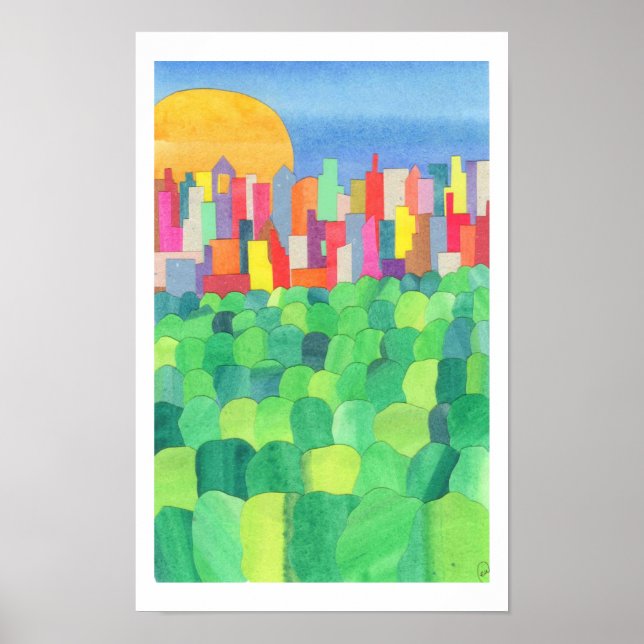 Central Park from the Roof of the Met Poster (Front)