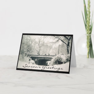 central park holiday greetings card