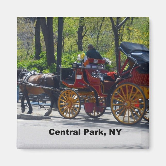 Central Park, Horse and Carriage Magnet (Front)