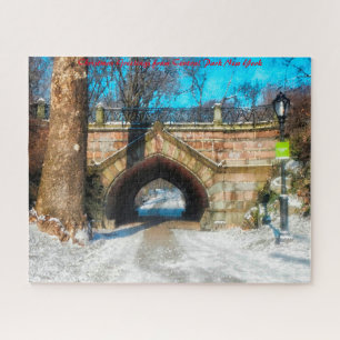 Central Park New York.Christmas Greetings Jigsaw Puzzle
