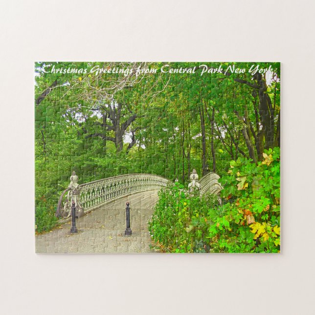 Central Park New York.Christmas Greetings Jigsaw Puzzle (Horizontal)