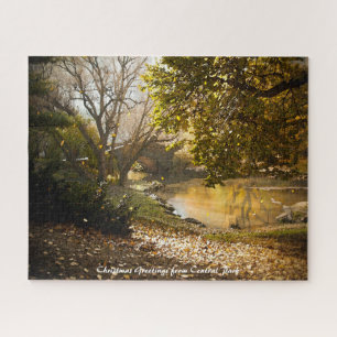 Central Park New York.Christmas Greetings Jigsaw Puzzle